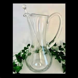 SOUTHERN LIVING AT HOME TRIBECA ELEGANT SERVING PITCHER WITH GLASS STIRRER